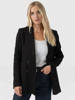 Sale Saint and Sofia Cambridge Blazer Crepe - Black