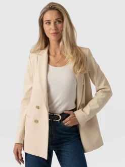 Online Saint and Sofia Cambridge Blazer Crepe - Beige