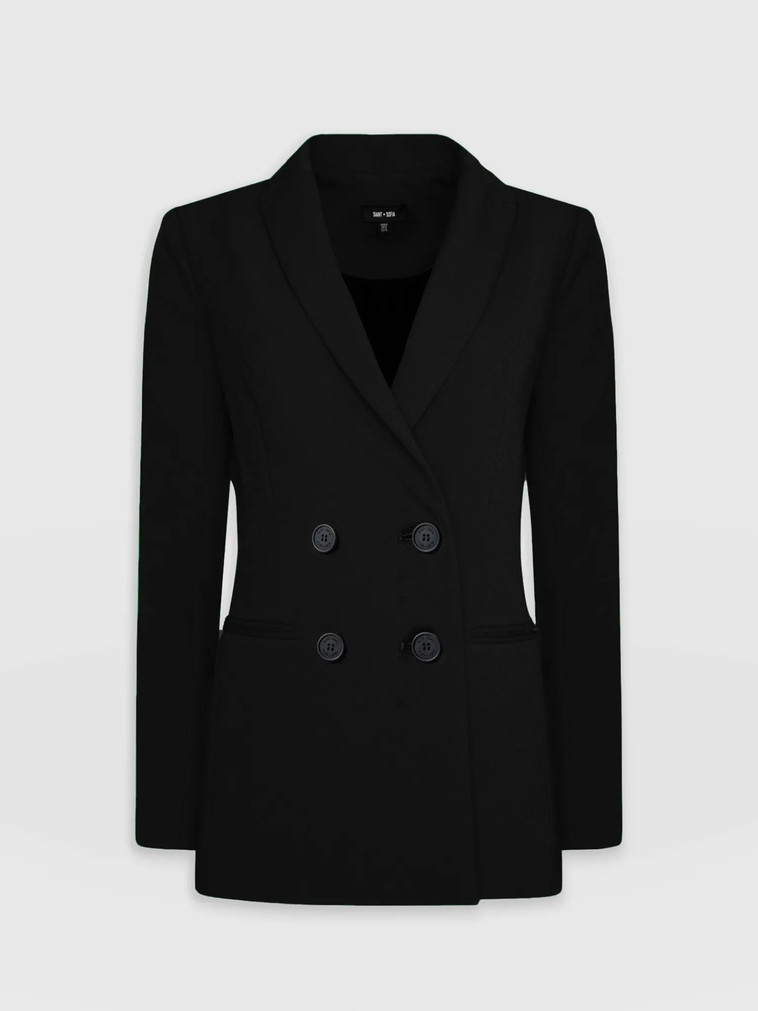Sale Saint and Sofia Cambridge Blazer Crepe - Black
