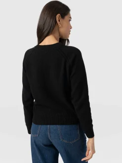 Sale Saint and Sofia Cambridge Cashmere Sweater - Black