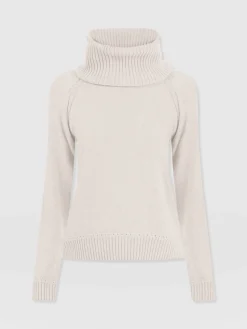 Discount Saint and Sofia Cambridge Cashmere Sweater - Cream