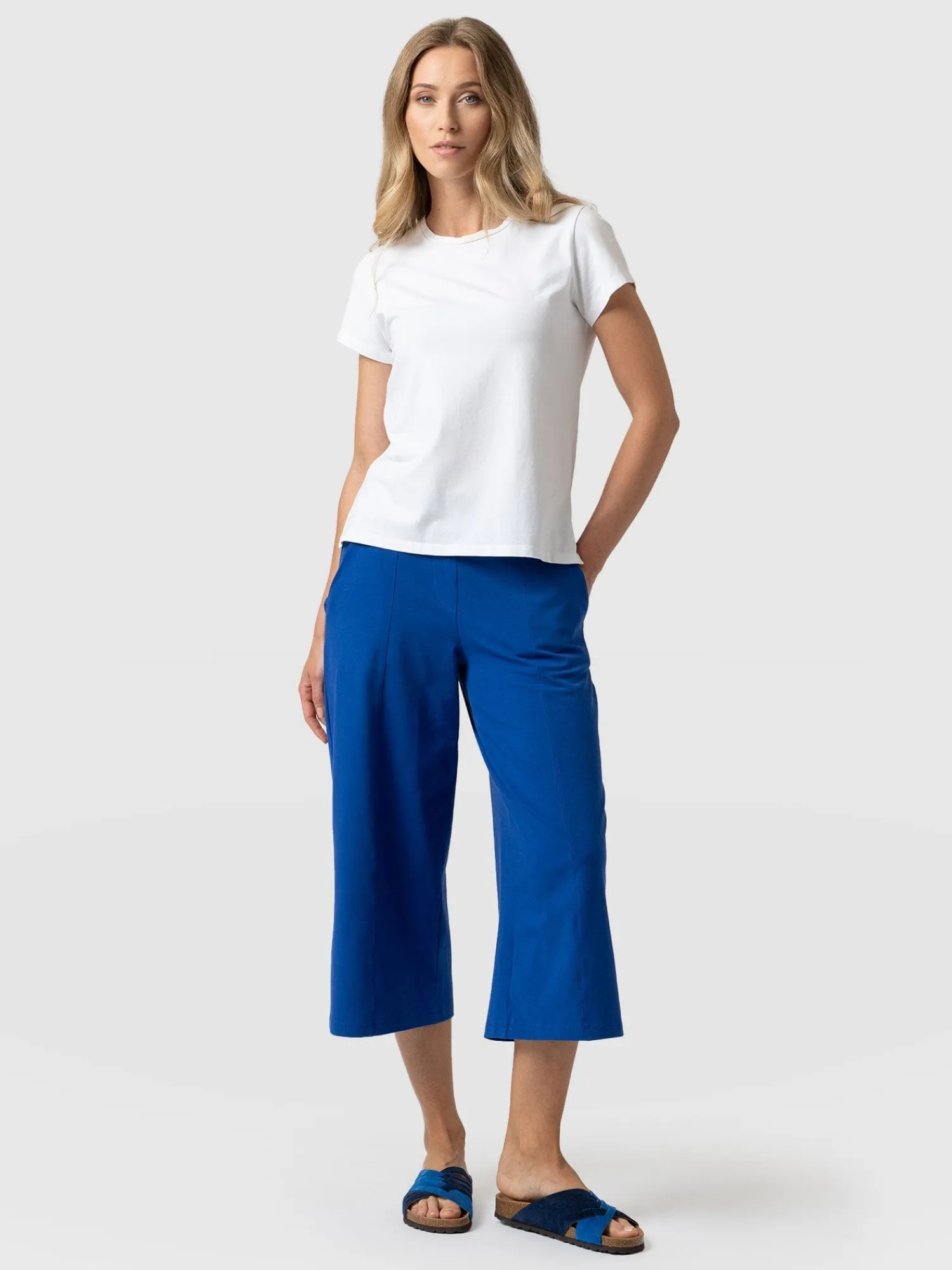New Saint and Sofia Cara Wide Leg Culotte - Blue