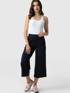 Outlet Saint and Sofia Cara Wide Leg Culotte - Navy
