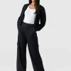 Fashion Saint and Sofia Cargo Chelsea Wide Leg Pant - Navy