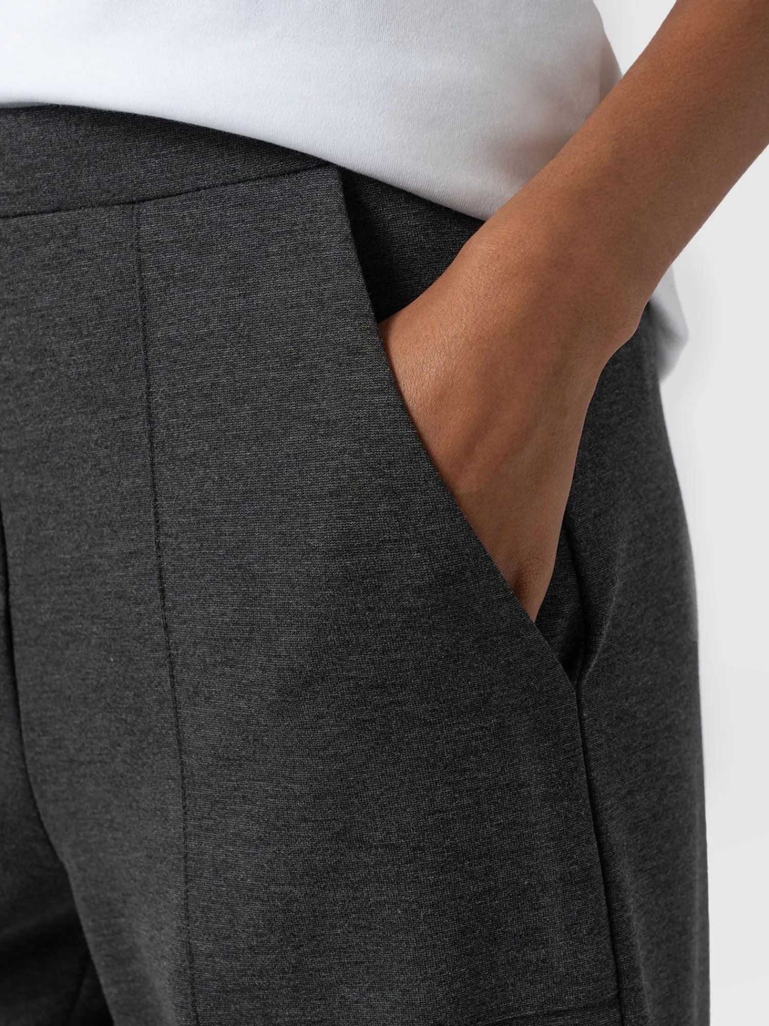 Online Saint and Sofia Cargo Chelsea Wide Leg Pant - Charcoal