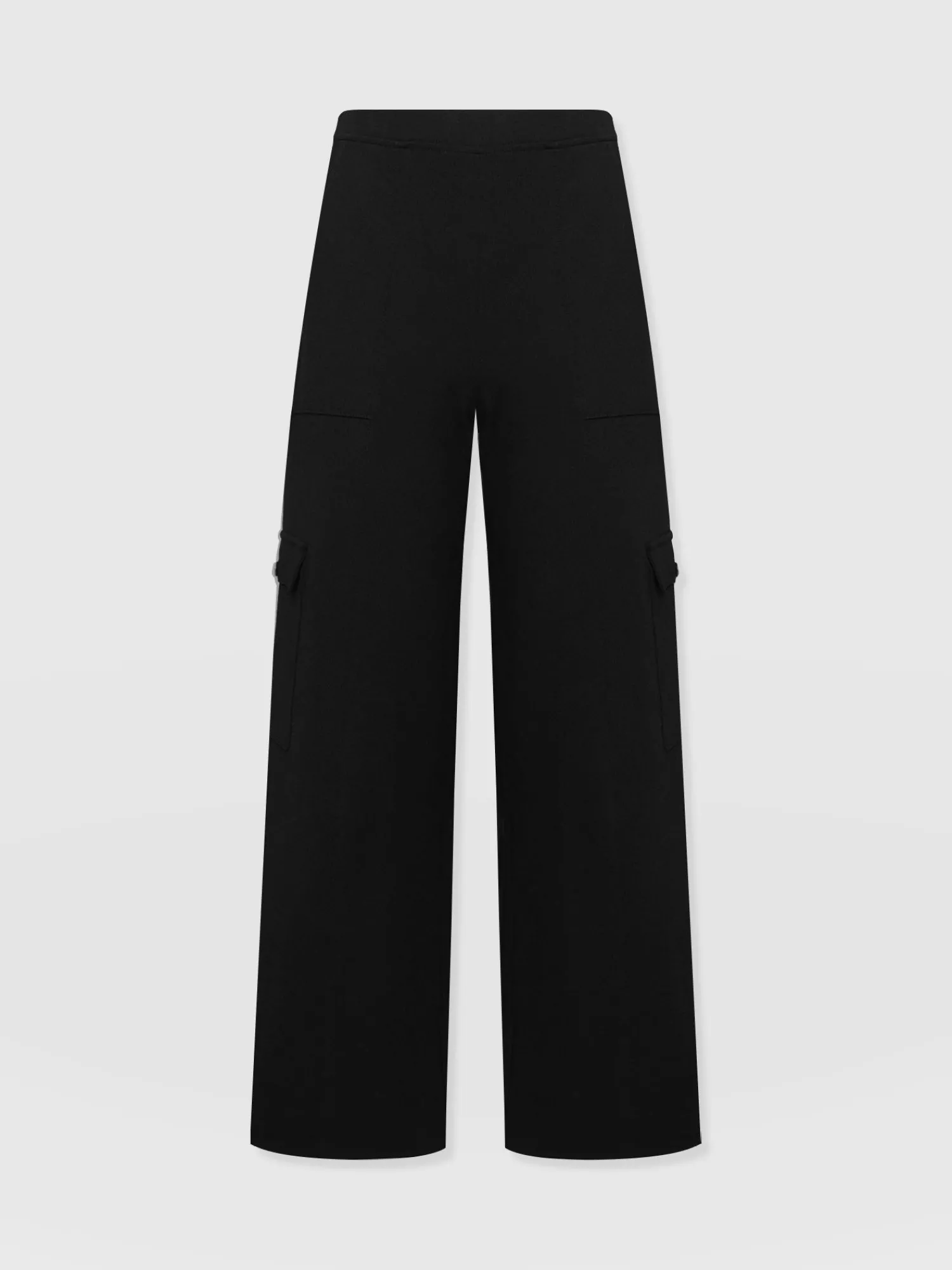 Outlet Saint and Sofia Cargo Chelsea Wide Leg Pant - Black
