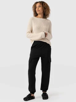 Clearance Saint and Sofia Cargo Tapered Pant - Black