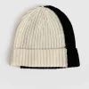 Hot Saint and Sofia Cashmere Beanie - Cream/Black