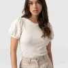 Online Saint and Sofia Cavendish Tee - Cream