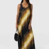 Online Saint and Sofia Celeste Maxi Dress - Yellow Gradient