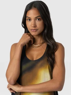 Online Saint and Sofia Celeste Maxi Dress - Yellow Gradient