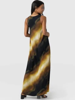 Online Saint and Sofia Celeste Maxi Dress - Yellow Gradient
