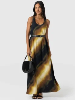 Online Saint and Sofia Celeste Maxi Dress - Yellow Gradient