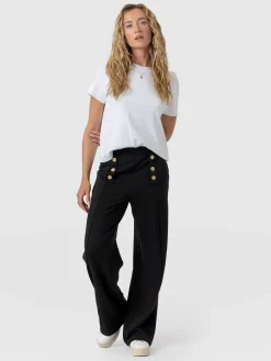 Online Saint and Sofia Chelsea Pant - Black Jersey
