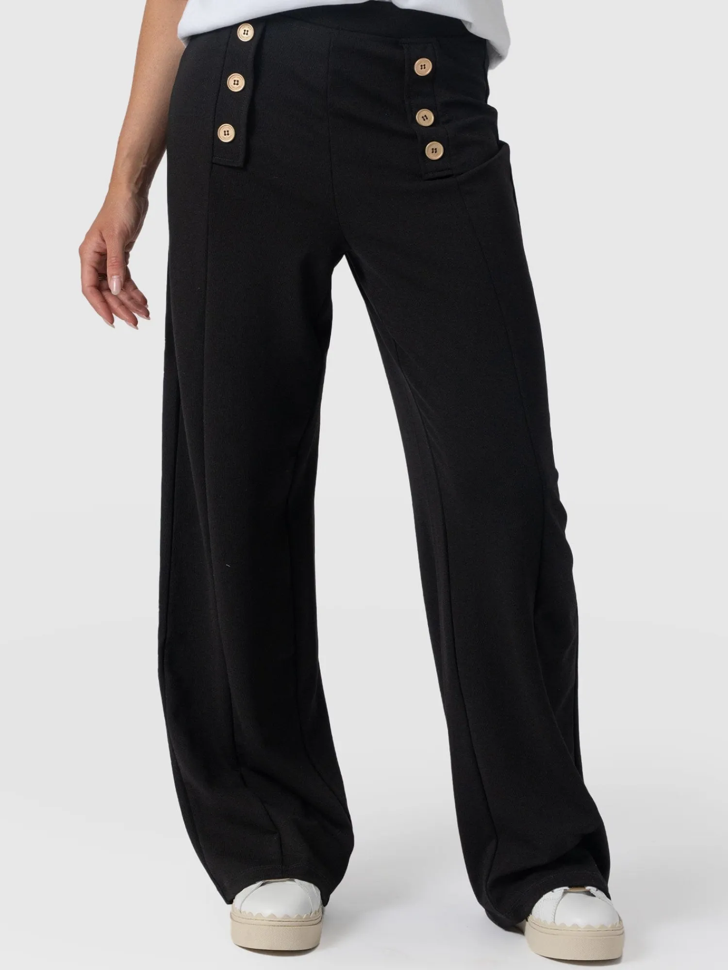 Online Saint and Sofia Chelsea Pant - Black Jersey