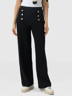 Fashion Saint and Sofia Chelsea Pant - Black Textured