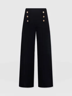 Fashion Saint and Sofia Chelsea Pant - Black Textured