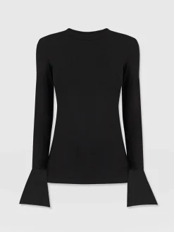 Discount Saint and Sofia Connie Cuff Tee - Black