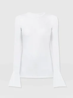 New Saint and Sofia Connie Cuff Tee - White