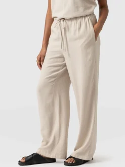 Outlet Saint and Sofia Corinne Linen Pant - Oatmeal