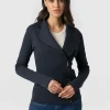 Discount Saint and Sofia Cotton Biker Jacket - Navy