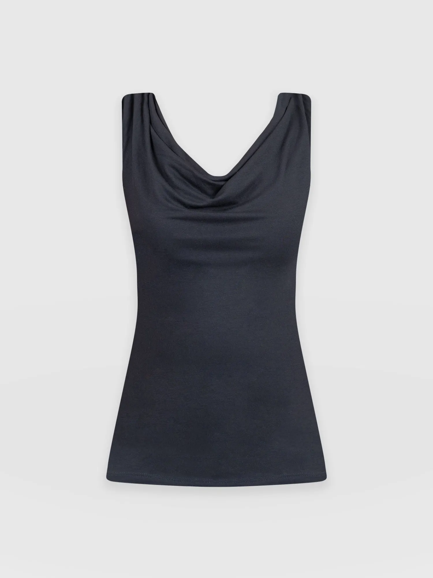 Hot Saint and Sofia Cowl Neck Cami - Navy