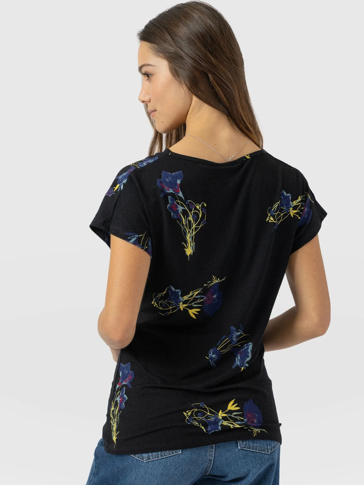 New Saint and Sofia Cowl Neck Tee - Blue Lily Gardens