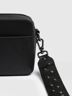 Best Saint and Sofia Cross Body Bag - Black Studded