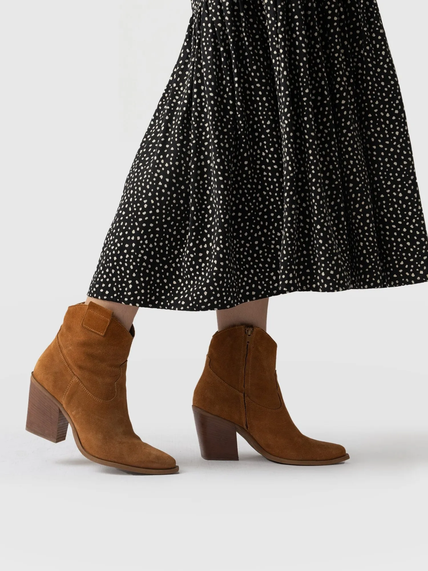 Clearance Saint and Sofia Dallas Mid Boot - Tan