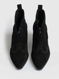Hot Saint and Sofia Dallas Studded Ankle Boot - Black