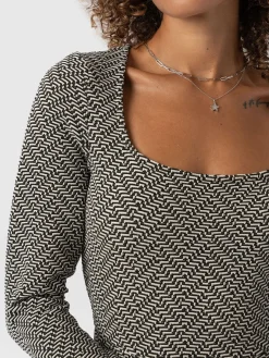 Online Saint and Sofia Darcey Flared Dress - Cream Lurex