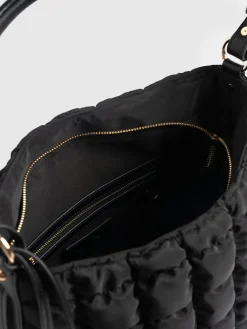 Fashion Saint and Sofia Darcey Puff Tote Bag - Black