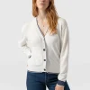 Outlet Saint and Sofia Diamond Knit Cardigan - White