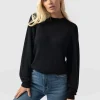 Online Saint and Sofia Diamond Knit Sweater - Black