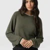 Best Saint and Sofia Diamond Knit Sweater - Khaki
