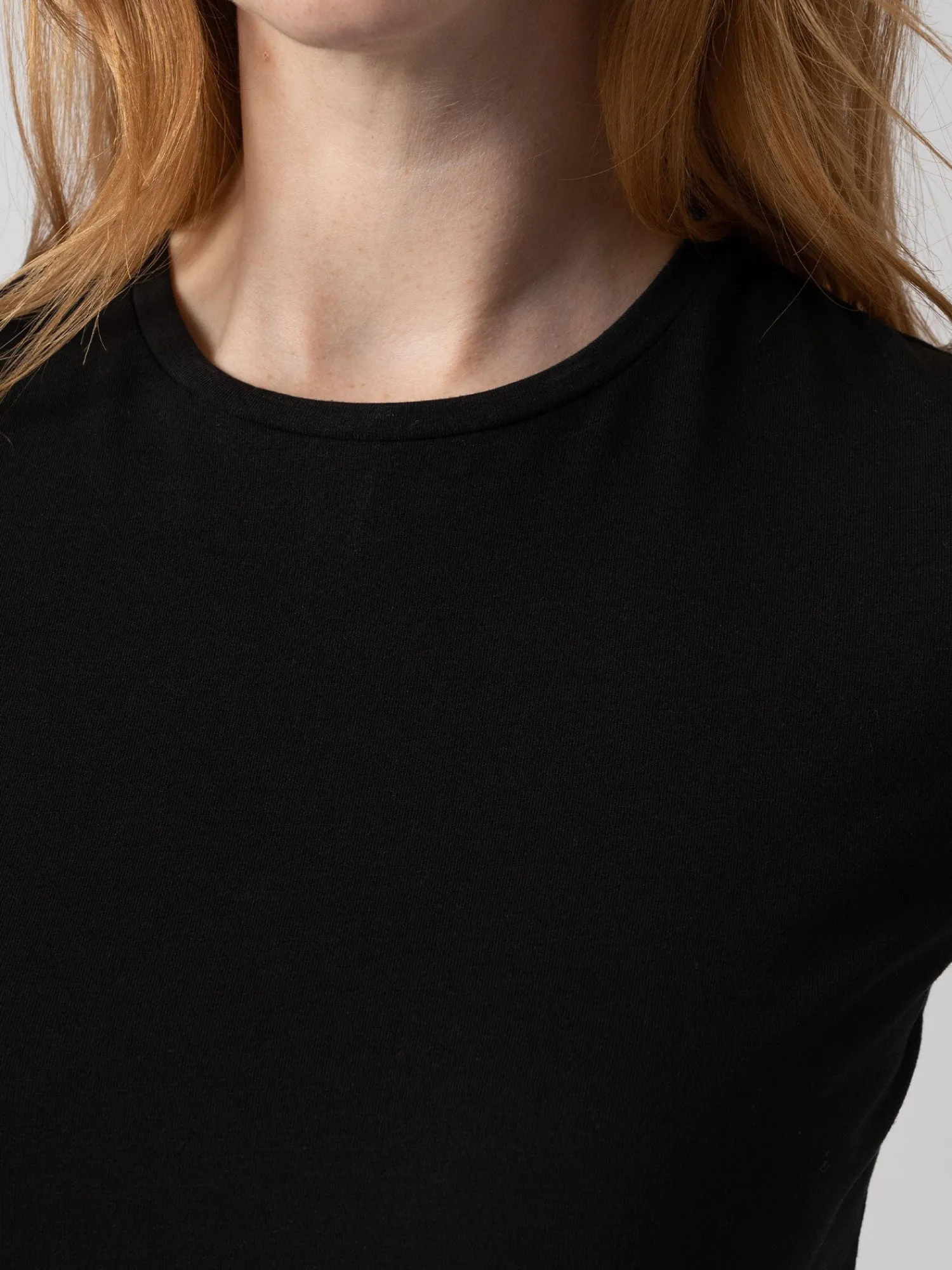 Online Saint and Sofia Easy Cotton Tee - Black