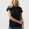 Discount Saint and Sofia Easy Cotton Tee - Navy