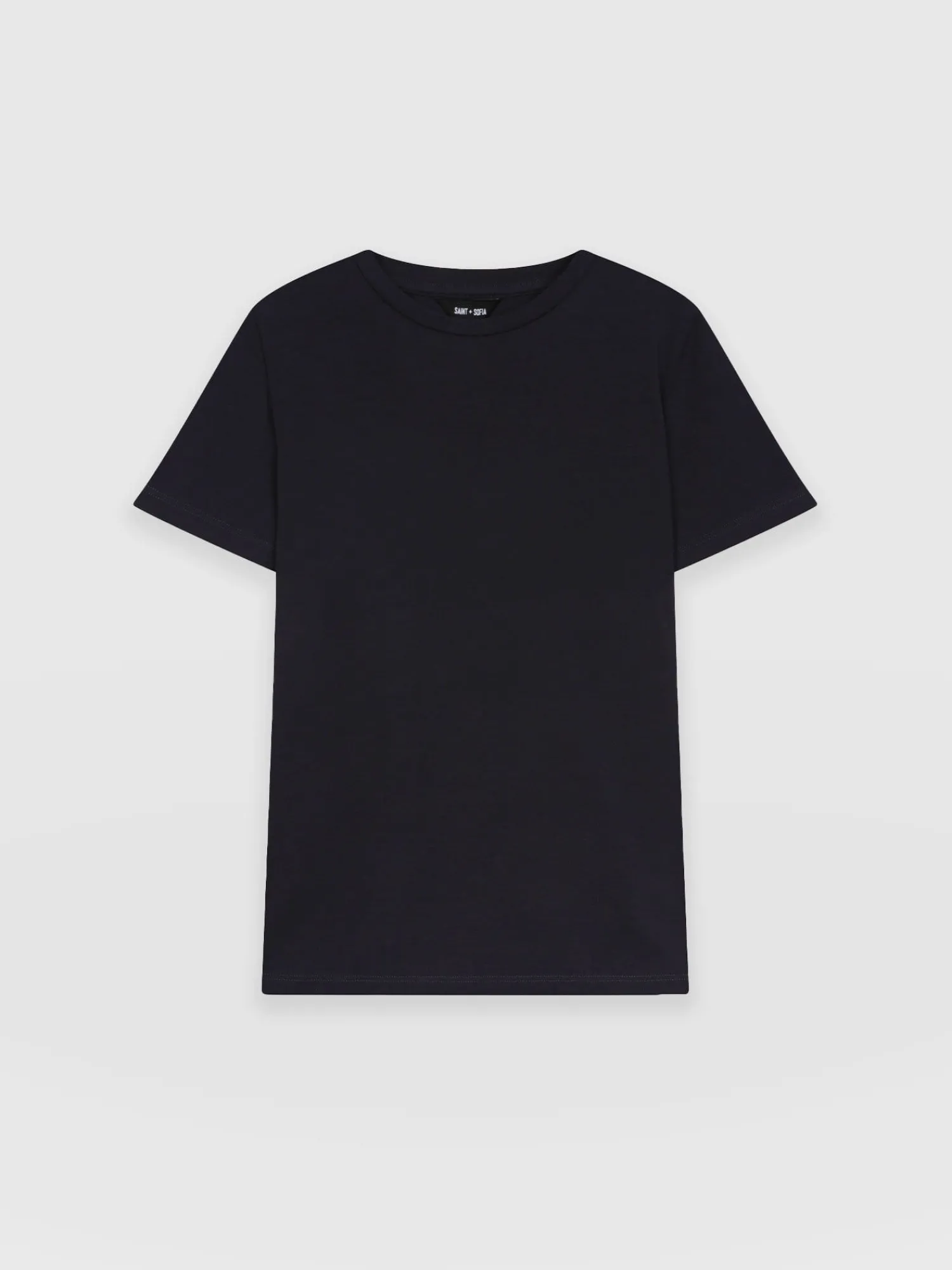 Discount Saint and Sofia Easy Cotton Tee - Navy