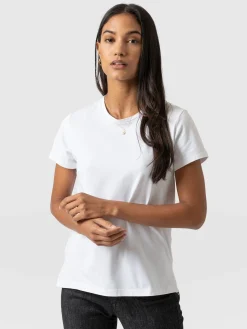 Online Saint and Sofia Easy Cotton Tee - White