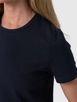 Outlet Saint and Sofia Easy T-Shirt Midi Dress - Navy