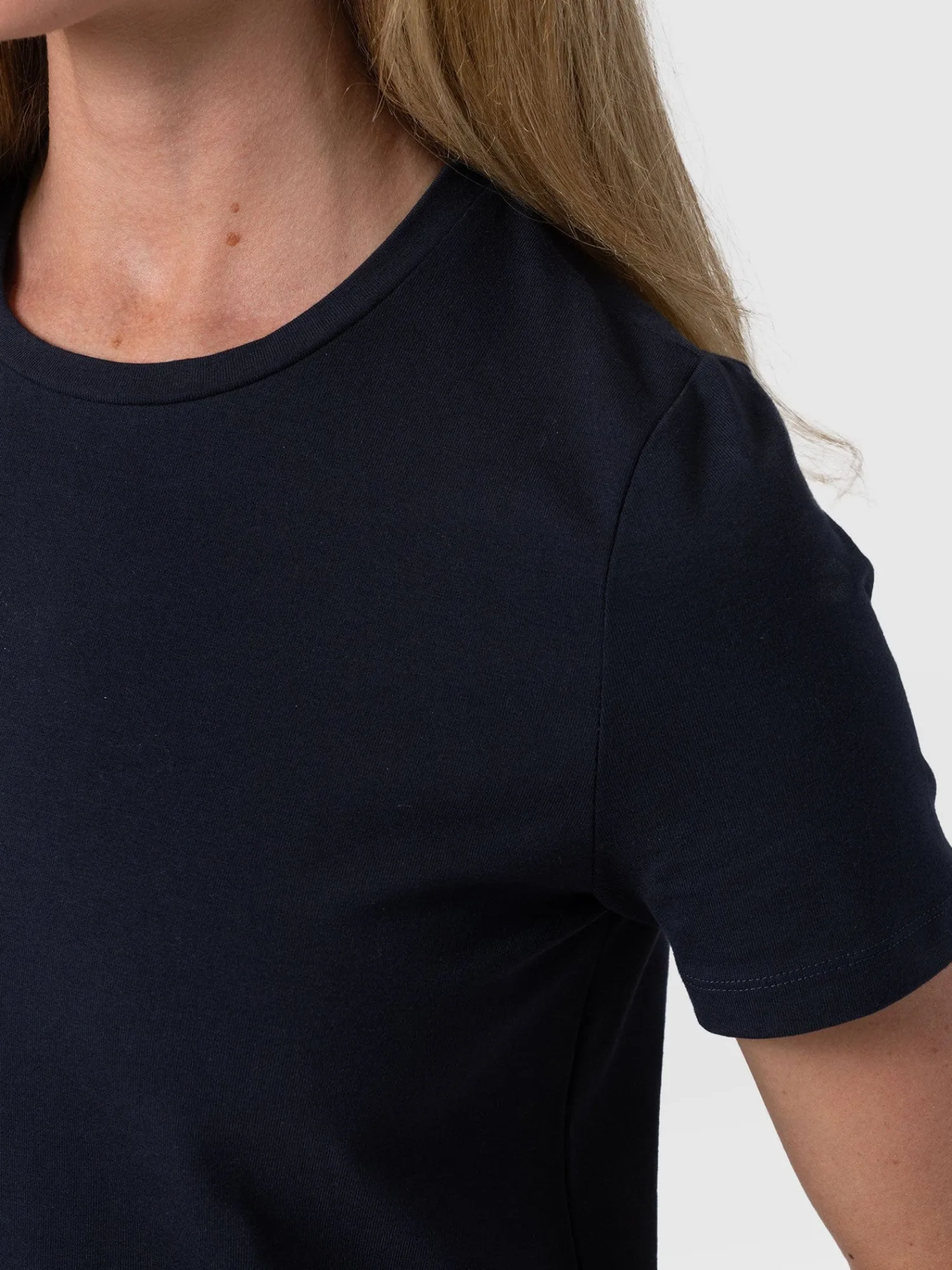 Outlet Saint and Sofia Easy T-Shirt Midi Dress - Navy