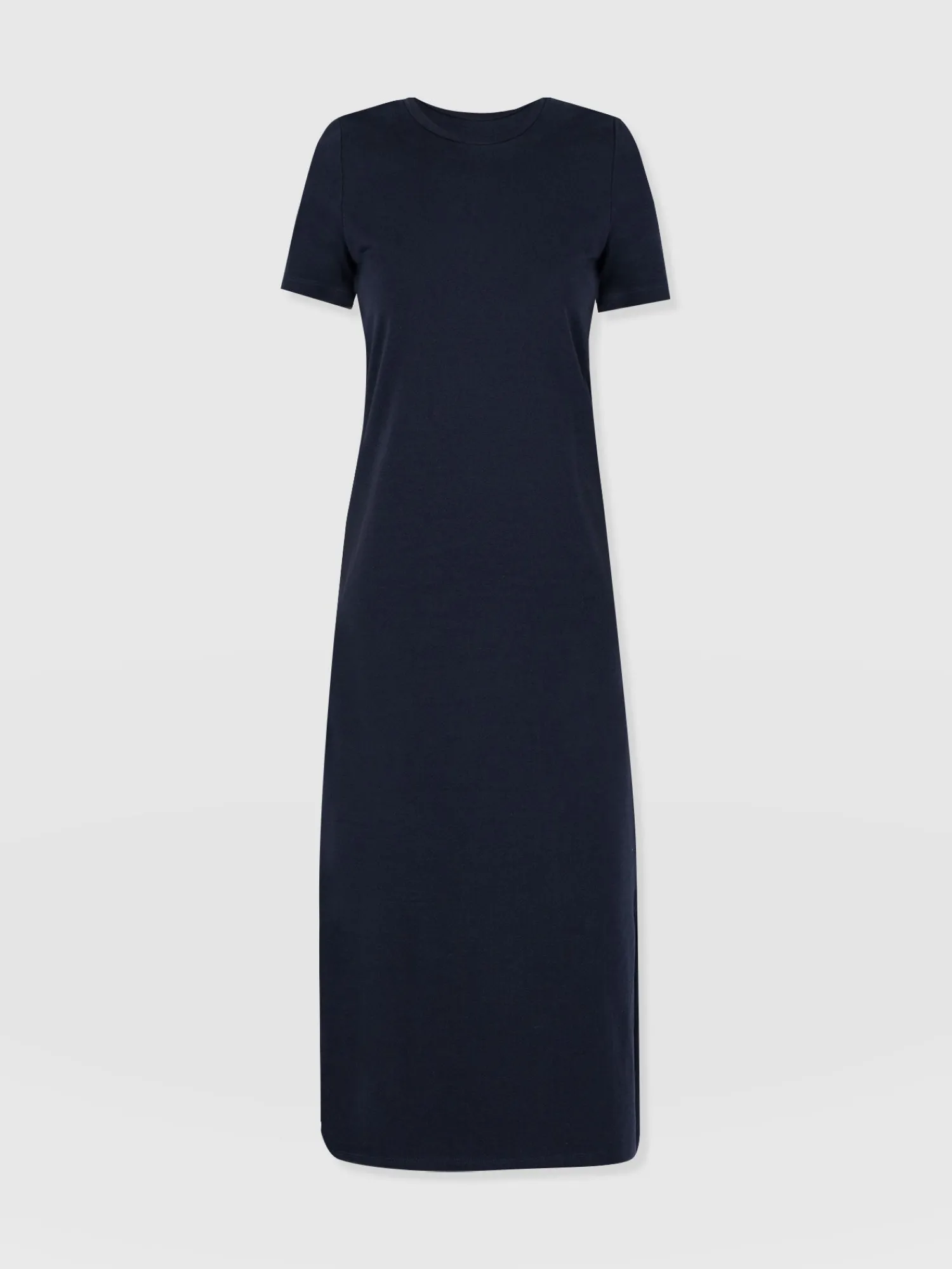 Outlet Saint and Sofia Easy T-Shirt Midi Dress - Navy