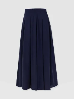Hot Saint and Sofia Eliza Pleated Skirt - Navy