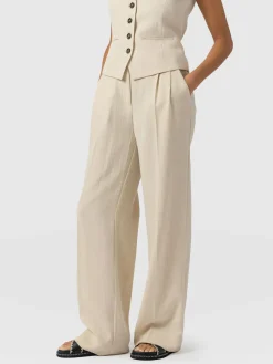 Discount Saint and Sofia Emery Wide Leg Pant - Cream
