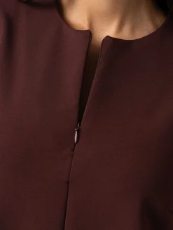 Fashion Saint and Sofia Esme Zip Up Dress - Maroon