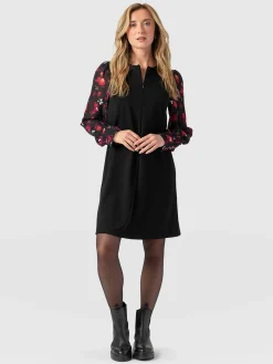 Clearance Saint and Sofia Esme Zip Up Dress - Pink Aurora