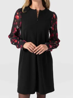 Clearance Saint and Sofia Esme Zip Up Dress - Pink Aurora