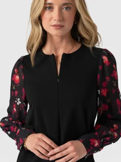 Clearance Saint and Sofia Esme Zip Up Dress - Pink Aurora