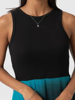 Fashion Saint and Sofia Etta Layered Dress - Blue coral