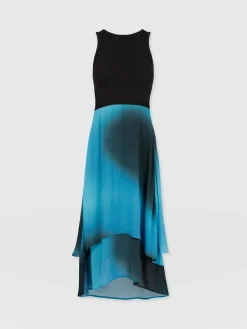 Fashion Saint and Sofia Etta Layered Dress - Blue coral